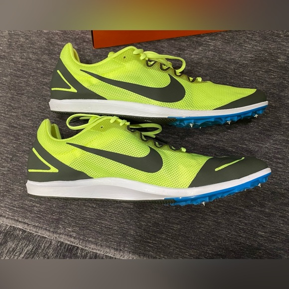 New Nike Zoom Rival D Yellow & Black Distance Track Spikes Unisex Shoes Size 12 - Picture 4 of 15
